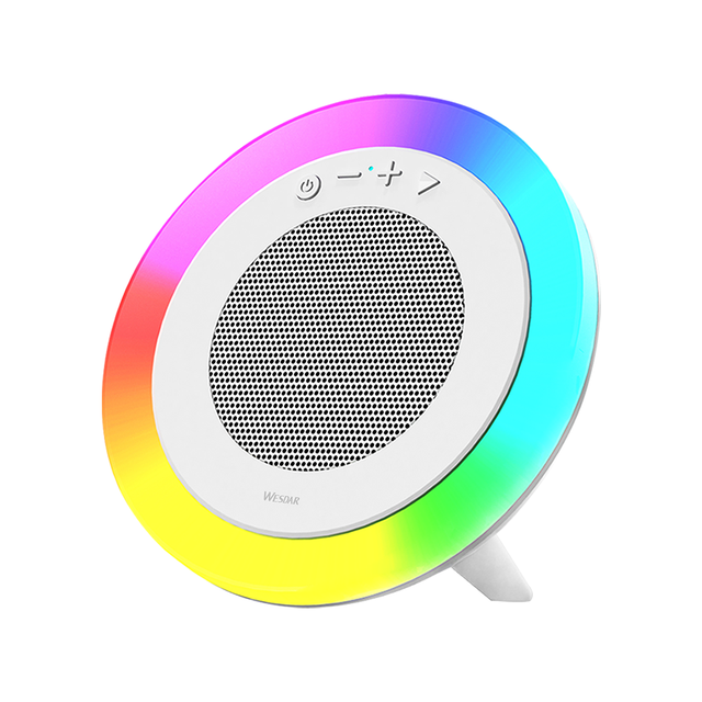 Wholesale New Creative Portable BT Wireless Speaker with RGB LED Light Home Desktop Battery Powered Speaker