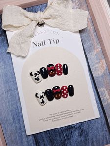 127 ชิ้น ลายการ์ตูนน่ารักสำหรับตกแต่ง<span class=keywords><strong>เล็บ</strong></span> ฤดูใบไม้ร่วง/ฤดูหนาว สินค้ามาใหม่ ต้องมี! <span class=keywords><strong>เล็บ</strong></span>ปลอมทรงเหลี่ยม <span class=keywords><strong>ก</strong></span>ดติดง่าย ใช้ซ้ำได้ ทำด้วยมือ - Product Image 2