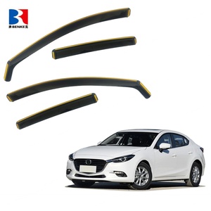 Déflecteurs de fenêtre intégrés pour Mazda - Pare-pluie et visières anti-vent compatibles avec les voitures et SUV Mazda - Product Image 4
