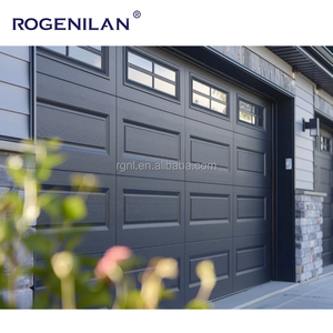 Puertas de Garaje Seccionales de Aluminio Prefabricadas Americanas Rogenilan de 9*7 pies para 2 Autos, Puertas Plegables para Casas - Product Image 6