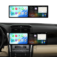 ZWNAV Double écran 10,1 pouces GPS de voiture Navi Radio pour Toyota Camry 2012-2015 Lecteur multimédia Android 8+128 Go Audio Carplay Unité principale