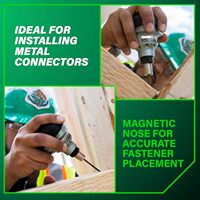 Cloueur pneumatique à main Metabo HPT Pro pour supports de poutres, connecteurs, nez magnétique, pivotant à 360°, prise pour clous de 2-1/2 à 3-1/2 pouces, NH90AB