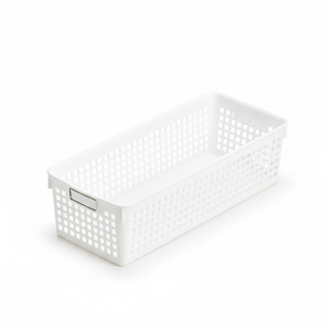 Cesto portaoggetti Inomata nome lungo in colore bianco - Product Image 1