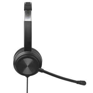 <span class=keywords><strong>Casque</strong></span> Stéréo <span class=keywords><strong>Haut</strong></span> <span class=keywords><strong>de</strong></span> <span class=keywords><strong>Gamme</strong></span> Circum-auriculaire avec Réduction <span class=keywords><strong>de</strong></span> Bruit Active (ANC) et Réduction <span class=keywords><strong>de</strong></span> Bruit Environnemental (ENC) Double, Interface Double USB Type-C <span class=keywords><strong>Filaire</strong></span>, en Cuir PU/PVC - Product Image 4