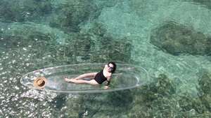 Nouveau design de bateaux à rames doubles transparents en PC de haute qualité Canoë/kayak en cristal Fond transparent pour l'équipement de navigation de plein air - Product Image 5