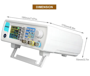 JDS6600 15/30/40/50/60MHz Dual CH DDS Generador de señal Función de contador Generador de pulsos de forma de onda arbitraria Enchufe de alimentación de EE. UU. - Product Image 3