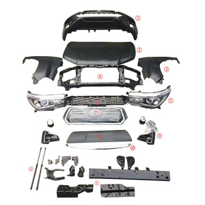 Piezas de parachoques delantero, kit de carrocería, guardabarros de capó de rejilla de conversión para Toyota Hilux <span class=keywords><strong>Vigo</strong></span> Rocco 2005-2016 - Product Image 2