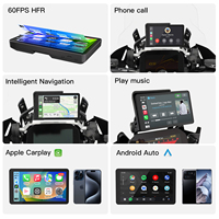 Écran de navigation GPS Android Auto sans fil Carabc DB601 pour moto avec écran tactile de 6 pouces pour BMW