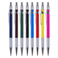 École Bureau Artiste 2.0mm 2B Examen Test Crayon Multi Couleurs Mène Mécanique Crayons Hexagonal Métal Crayon De Couleur