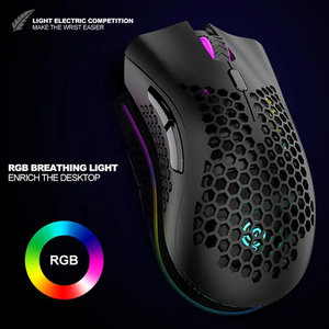 Chuột quang không dây 2.4G Chuột chơi game rỗng có thể sạc lại Chuột chơi game RGB - Product Image 3