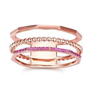 แหวนเงินแท้ 925 ประดับเพชรซิคอนจาก UM Jewelry ดีไซน์โดดเด่น ขัดเงาอย่างประณีต เหมาะสำหรับขายส่ง ของขวัญงานเลี้ยง งานครบรอบ หรืองานแต่งงาน - Product Image 2