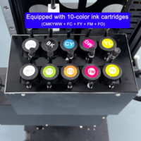 Máquina de Decoración de Paredes con Inyección de Tinta UV con Ruedas LC-A2, Portátil y Ligera para Impresora de Tarjetas, Compatible con I3200/i1600/DX7/XP600