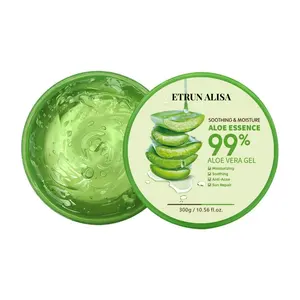 Gel de Aloe Vera orgánico Natural de etiqueta privada calmante e hidratante para quemaduras solares y reparación de cicatrices antiacné