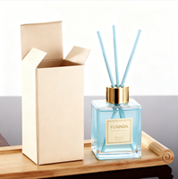 Stock d'usine prix bas 100ml 150ml diffuseur de roseau d'air vide carré 200ml bouteille en verre de luxe bouteille de diffuseur de roseau d'arôme