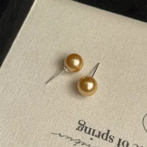 Colorful Butterfly Pearl Stud Earrings Natural Pearl Earrings For Women 18k Gold Plated Pearl Drop Earrings