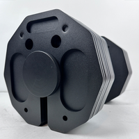 Nouveau design prix de gros multifonction ergonomiquement carré ensemble de poids réglable haltère serrure anti-dérapant acier poignée salle de sport