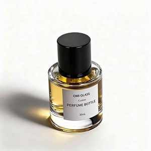 Bouteilles d'huile de parfum arabe 30ml 50ml en verre rond avec couvercle en bambou, diffuseur de voiture, usage de luxe - Product Image 3