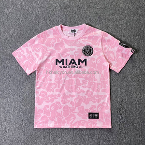 Camiseta Deportiva Casual de Algodón 100% Satinado, Estampada, Holgada, Moderna, de Diseñador, para Hombre, de Alta Calidad y Nuevo Estilo - Product Image 6