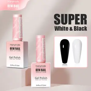 Wholesale Function Super Black White No Wipe Top Coat Gel Nail Primer Base Coat Gel for Nail Art Soak-off Gel Nail UV Polish