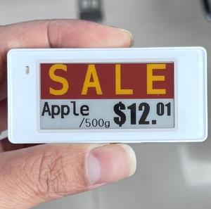 ระบบ ESL พร้อมเกตเวย์ ป้ายราคาดิจิทัลขนาด 2.13 นิ้ว สี่สี ระบบ E-Ink Epaper ESL ป้ายชั้นวางสินค้าอิเล็กทรอนิกส์ สำหรับซูเปอร์มาร์เก็ต - Product Image 1