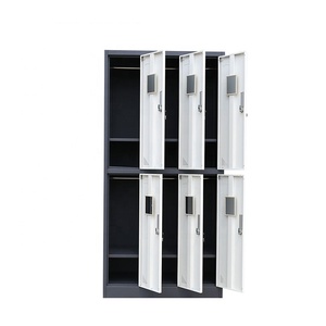 6 khóa khóa <span class=keywords><strong>Locker</strong></span> 6 khoang nhân viên Tủ lưu trữ tủ thép thay đổi phòng <span class=keywords><strong>Locker</strong></span> - Product Image 5