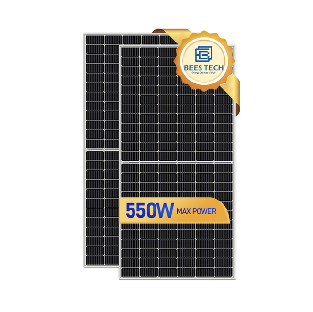 Inmetro Solar Panel 530w 535w 550w 500 Watts Placas Solares 540 545 550 530 550 Watt Solar PV Panel Price From China