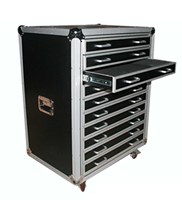 2U 4U 6U 8U 12U Power Amp Rack Mount Server Case Flight Studio DJ Aluminum Box