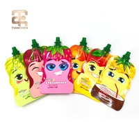 Pochette souple personnalisée avec bec verseur pour jus de fruits, pour emballage de boissons pour enfants, qualité alimentaire, refermable, avec bouchon à vis, usine OEM