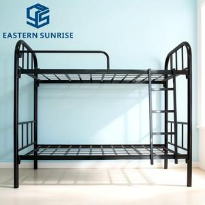 Cama litera negra resistente <span class=keywords><strong>de</strong></span> tamaño individual con estructura metálica y base <span class=keywords><strong>de</strong></span> malla <span class=keywords><strong>de</strong></span> alambre para el hogar, la oficina, el campamento o la <span class=keywords><strong>alquiler</strong></span>ía - Product Image 5