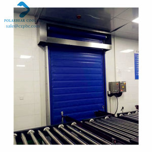 Puertas enrollables con aislamiento térmico motorizadas industriales de alta velocidad con congelador de cortina de Pvc para cámara frigorífica - Product Image 4
