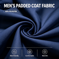 Gilet matelassé à col montant pour homme, 100 % polyester, sans manches, zippé, décontracté, pour l'hiver, idéal pour le port quotidien en superposition