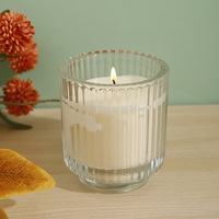 Bocaux et boîtes en verre de marque privée, pot de bougie d'aromathérapie en verre Transparent épais Vertical pour la fabrication de bougies