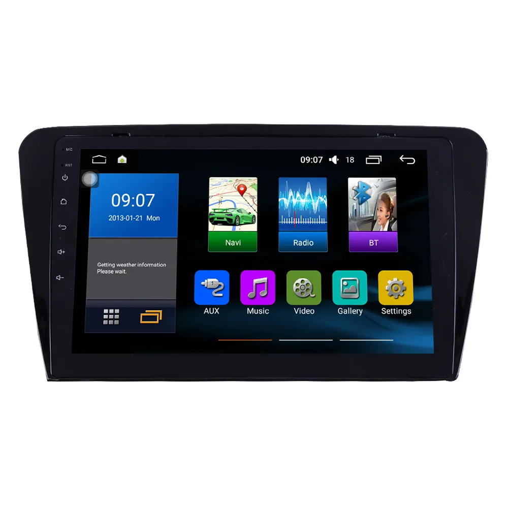 Voor Skoda Octavia 2014-2018 Auto Stereo Autoradio Dubbele 2 Din Octa-Core Quad Gps Navigatie Carplay 10 inch Android Auto Radio