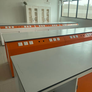 Banco de trabajo de laboratorio de química, mesa de laboratorio químico de ciencia escolar, Banco de laboratorio personalizado con válvula de Gas y línea de Gas - Product Image 5