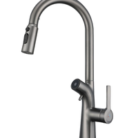 Robinet de cuisine moderne le plus vendu, purificateur d'eau extractible double usage, robinet d'eau chaude et froide 4-en-1 pour hôtel et usage domestique, 5+ ans