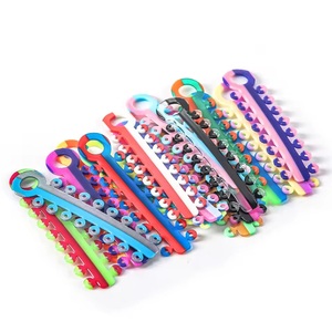 Tandheelkundige Tweekleurige Ligatuur Ring Orthodontische Elastische Ligatuurbanden Banden Banden Voor Tanden Beugels Beugels - Product Image 1