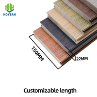 HOYEAH Vente à chaud de terrasses en bois massif coextrudé et en plastique imperméable et durable pour terrasses décoratives extérieures Planches de terrasses en WPC