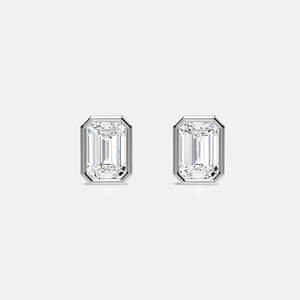 Designer Lab Grown Diamond Stud <b>Earrings</b> Round Brilliant Cut 925 Sterling <b>Silver</b> Elegant Jewelry for Women Daily Wear - Product Image 4