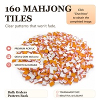 Jeu de Mahjong en Acrylique Thème Portuaire 160 Tuiles – Design Balise et Phare – Tuiles de Mahjong de Luxe pour Cadeaux et Décoration Nautiques