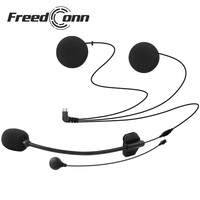 Casque de moto FreedConn T-COM VB 5.1 étanche avec design diamant, interphone avec microphone et réduction de bruit CVC
