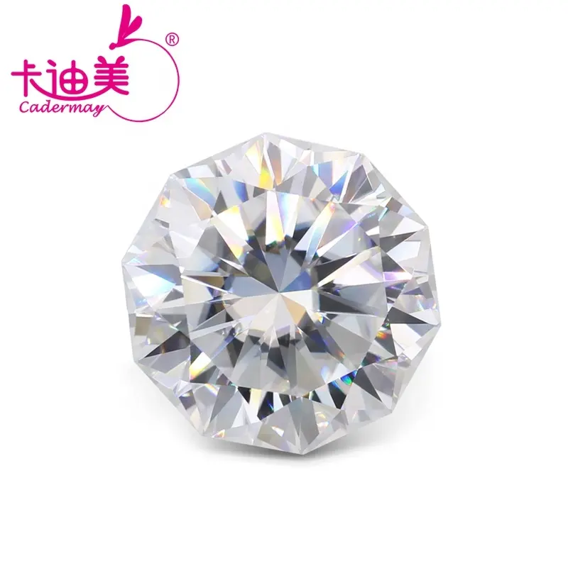 1ct 2ct Decagon Shaped Vòng Moissanite Stones Đối Với Nhẫn Bông Tai Trang Sức Làm Bán Buôn Giá Tổng Hợp Loose Moissanites Đá Quý