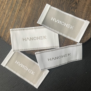 Chất Lượng Cao Tùy Chỉnh Logo Dệt Quần Áo Nhãn Cao Tùy Chỉnh Trung Tâm Gấp Thương Hiệu Thẻ Cho Hàng May Mặc In Kỹ Thuật - Product Image 5