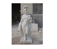 Vente en gros de décoration classique pour jardin extérieur sculptée à la main déesse grecque de la sagesse Figure Art Decor Sculpture Marble Athena Statue