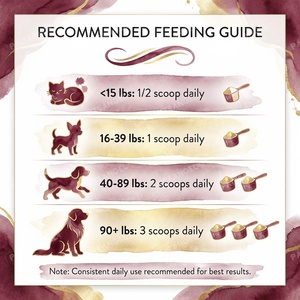 Polvere Premium per Invecchiamento Sano degli Animali Domestici Anziani, Glucosamina Omega 3, Supporto Cognitivo per Cani e Gatti, Etichetta Privata OEM - Product Image 5