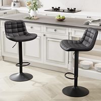 Tabouret haut de luxe italien chaise de bar en métal, dossier confortable, design rétro moderne pour les repas en famille, hôtels de plein air