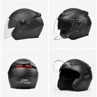Casque de moto modulaire ABS demi-face AD Racing avec double visière et taille réglable, vente en gros d'usine, neuf