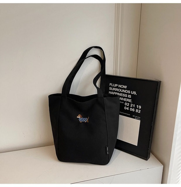 Eco-friendly Cotton Shoulder Bag, Suitable for Daily Outings