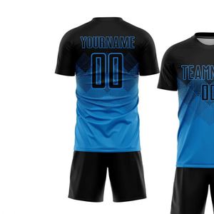 Short Sleeve Soccer Football Jersey Set Breathable Quick Dry Performance Match Training Uniform <b>Shirt</b> and Shorts for Men Youth - Product Image 3