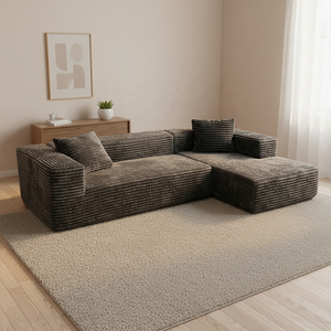 Canapé d'angle modulaire moderne et minimaliste en éponge haute résilience, rembourré, fabriqué en Chine, meubles durables et confortables pour salon - Product Image 4