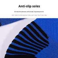 Chaussettes de sport à compression haute, tricotées, respirantes, antidérapantes, pour femmes et hommes, fitness, saut à la corde, élastiques, longues, en tissu éponge, pour le basketball et le soutien musculaire